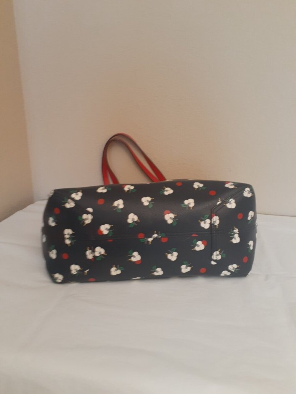 Kate Spade Floral  Reversible Leather Tote Bag - Picture 8 of 16